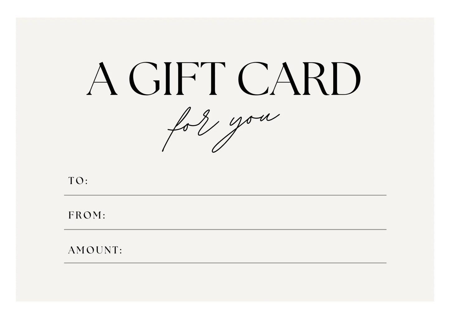 Calin Gift Card