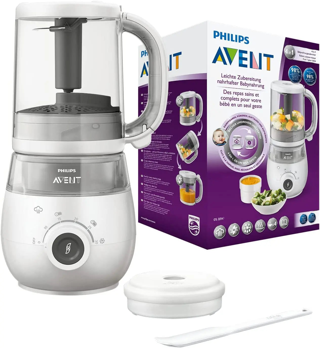 Philips Avent 4-In-1 Steamer Blender Healthy Baby Food Maker